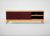 Tinta TV Unit Red Stain / Natural Oak