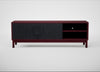 Tinta TV Unit Black Stain / Red Stain