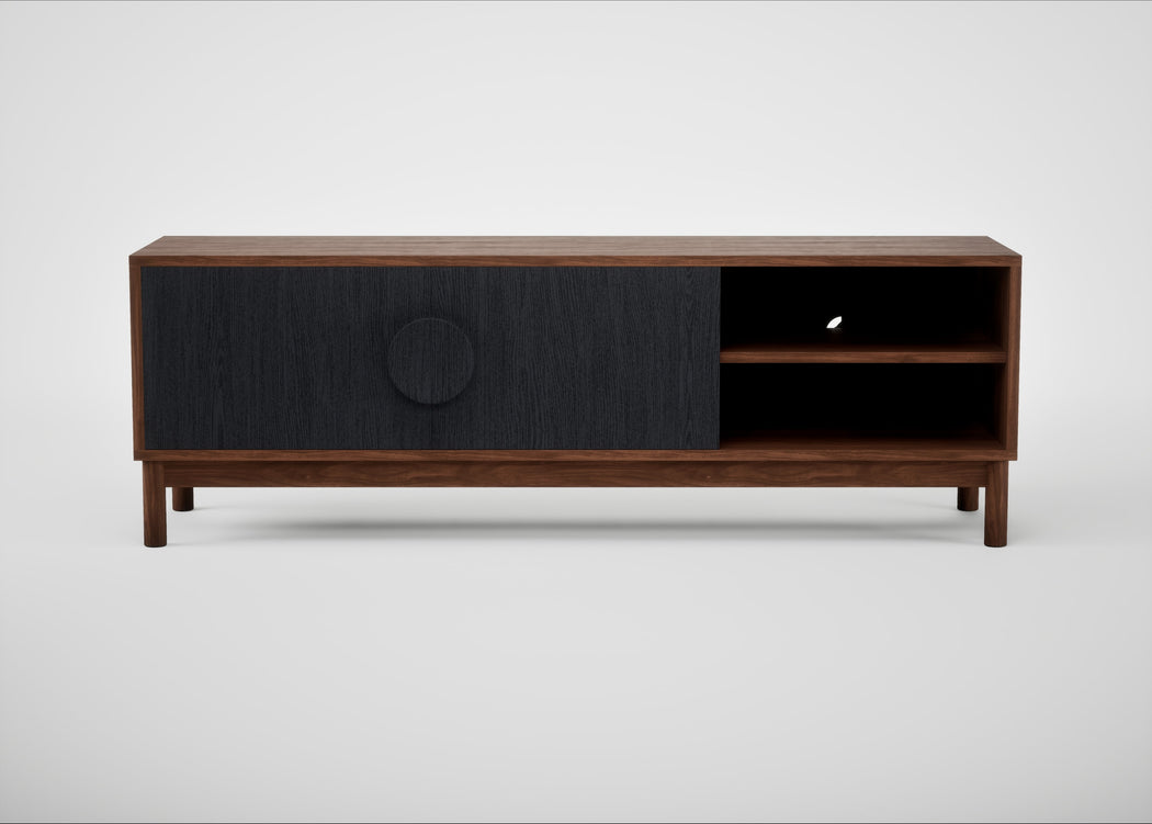 Tinta TV Unit Black Stain / Walnut