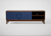 Tinta TV Unit Blue Stain / Walnut
