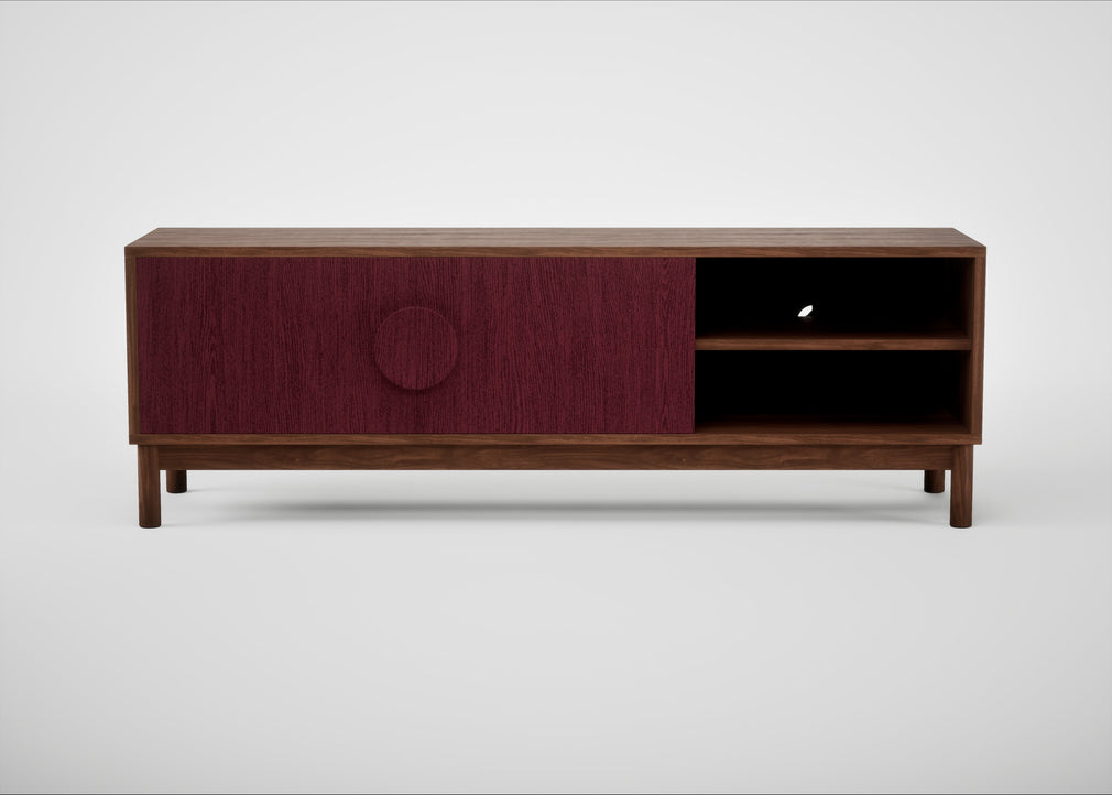 Tinta TV Unit Red Stain / Walnut