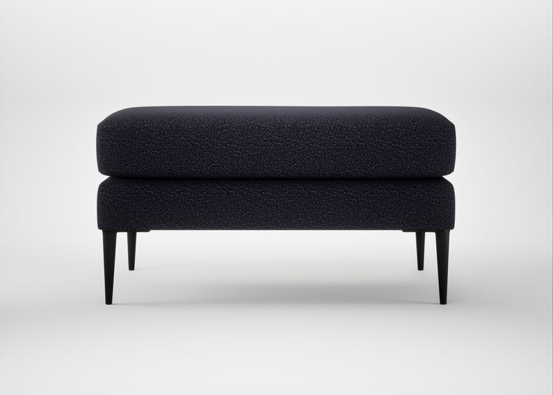 Brunel Footstool Boucle Indigo
