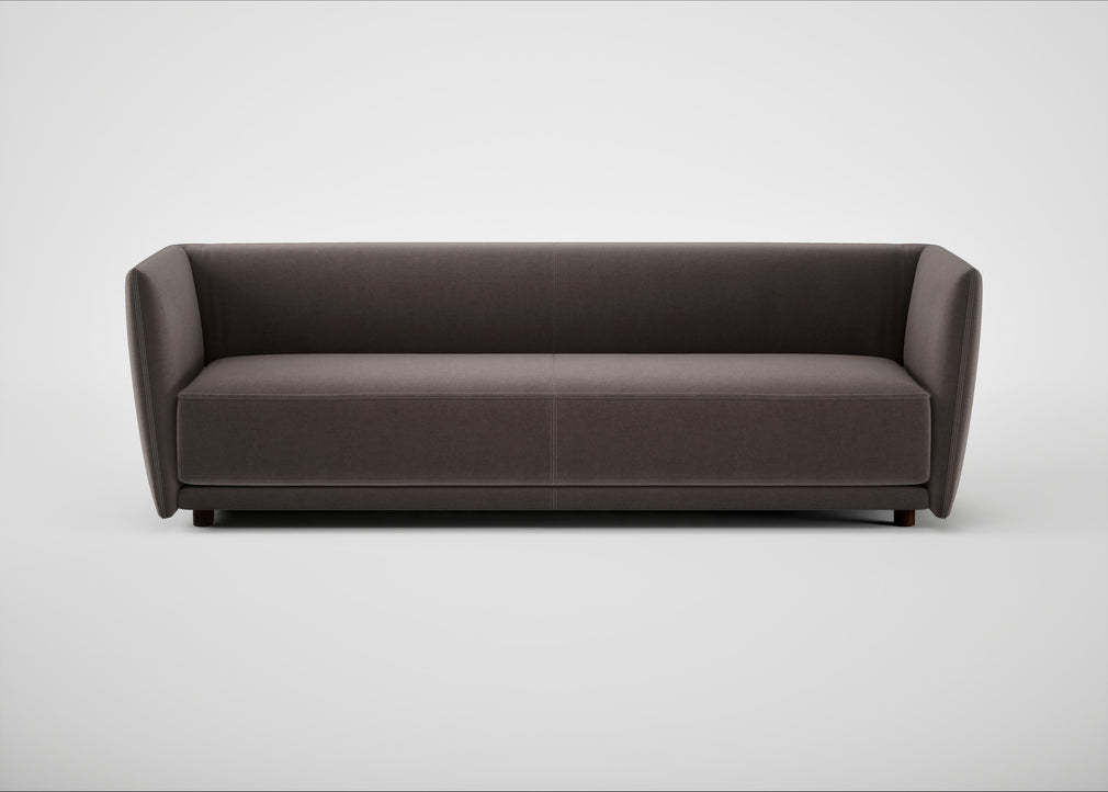Valley 4 Seater Sofa Nobilis Velvet Sable
