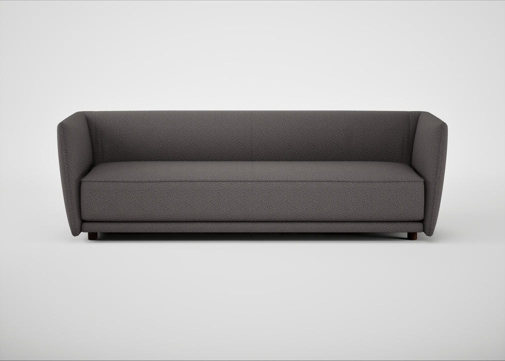 Valley 4 Seater Sofa Loop Boucle Granite