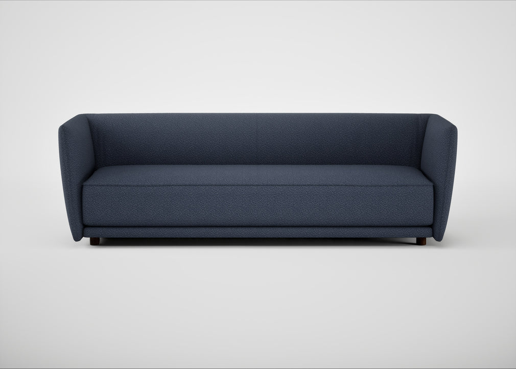 Valley 4 Seater Sofa Loop Boucle Navy