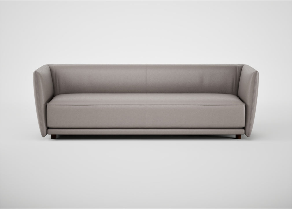 Valley 4 Seater Sofa Daino Leather Elephant