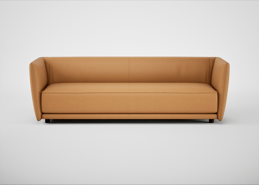 Valley 4 Seater Sofa Daino Leather Parchment