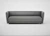 Valley 4 Seater Sofa Daino Leather Steel