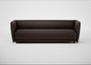 Valley 4 Seater Sofa Leather Grain Chocolate 066