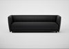 Valley 4 Seater Sofa Leather Grain Graphite 063