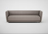Valley 4 Seater Sofa Leather Grain Light Grey 060