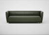 Valley 4 Seater Sofa Leather Stonewash Vintage Green 278