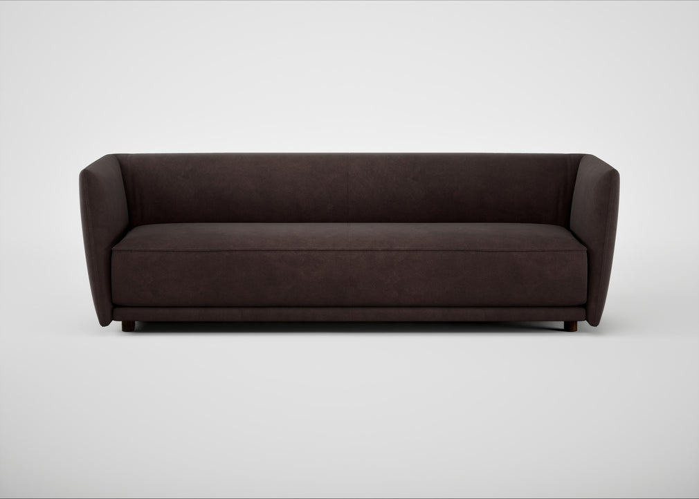 Valley 4 Seater Sofa Heritage Leather Dark Walnut 2069