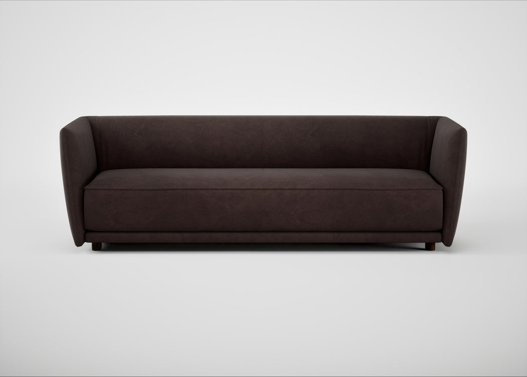 Valley 4 Seater Sofa Heritage Leather Dark Walnut 2069