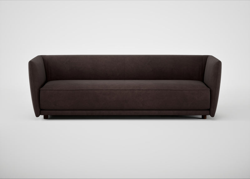 Valley 4 Seater Sofa Heritage Leather Dark Walnut 2069