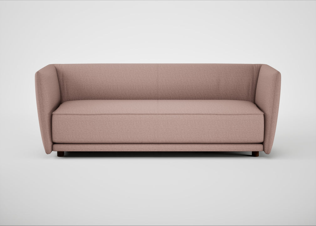 Valley 3 Seater Sofa Siena Cotton Dusky Pink