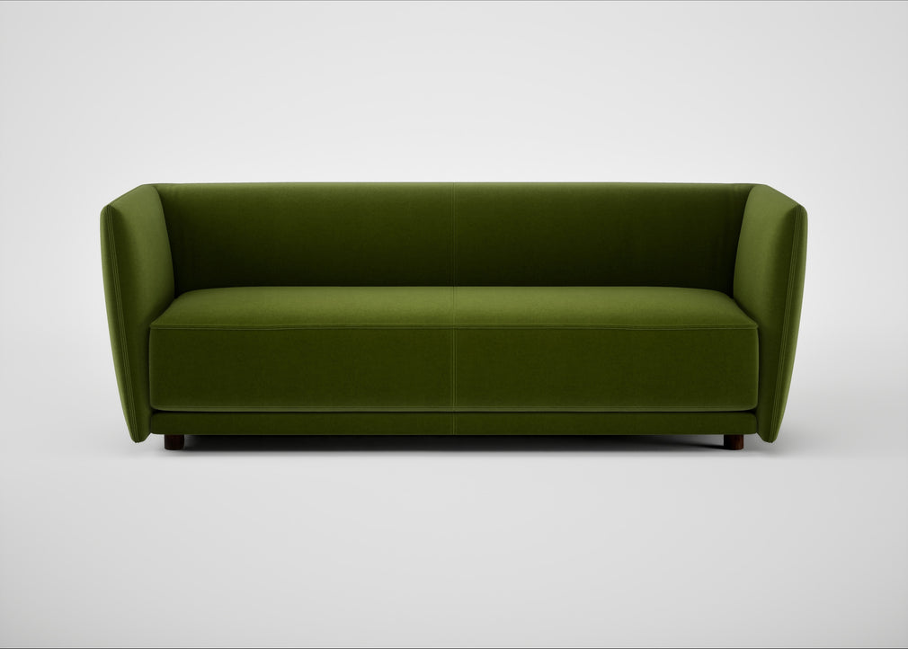 Valley 3 Seater Sofa Nobilis Velvet Leaf