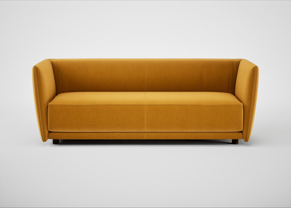 Valley 3 Seater Sofa Nobilis Velvet Mustard