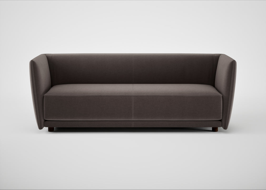 Valley 3 Seater Sofa Nobilis Velvet Sable