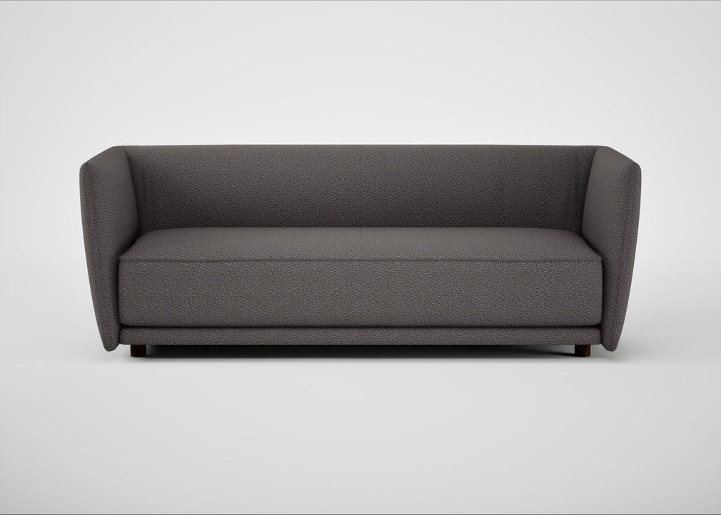 Valley 3 Seater Sofa Loop Boucle Granite