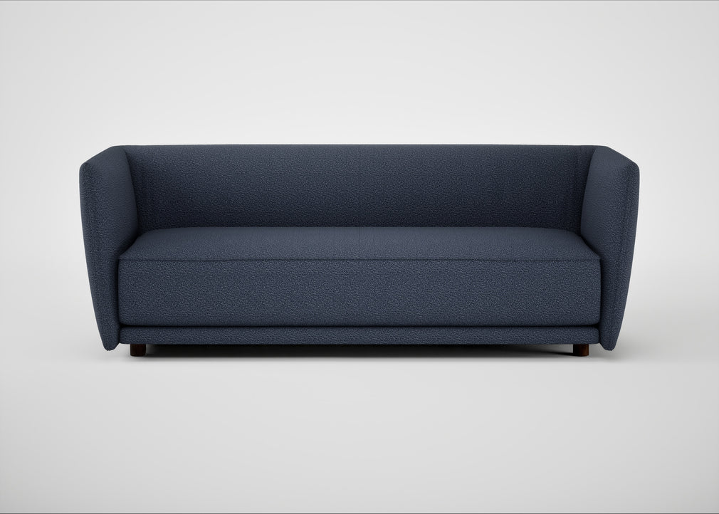 Valley 3 Seater Sofa Loop Boucle Navy