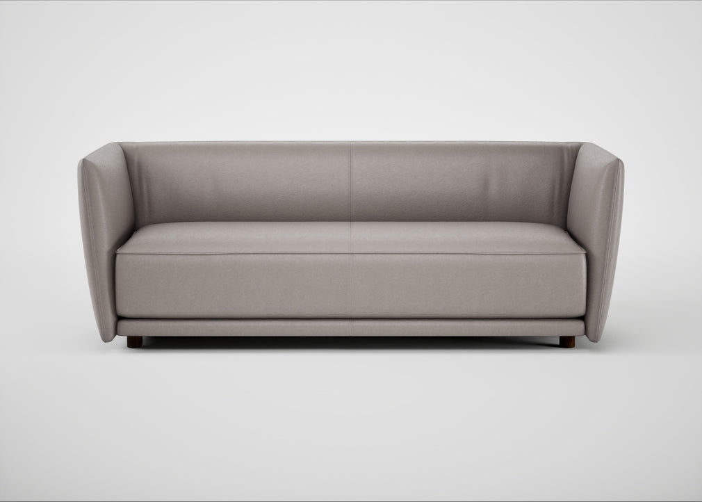 Valley 3 Seater Sofa Daino Leather Elephant