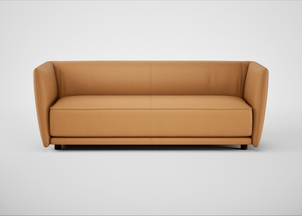 Valley 3 Seater Sofa Daino Leather Parchment