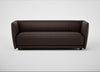 Valley 3 Seater Sofa Leather Grain Chocolate 066