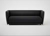 Valley 3 Seater Sofa Leather Grain Graphite 063