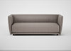Valley 3 Seater Sofa Leather Grain Light Grey 060