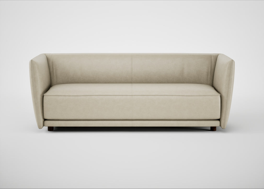 Valley 3 Seater Sofa Leather Grain Storm 006