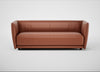Valley 3 Seater Sofa Leather Stonewash Light Brown 274