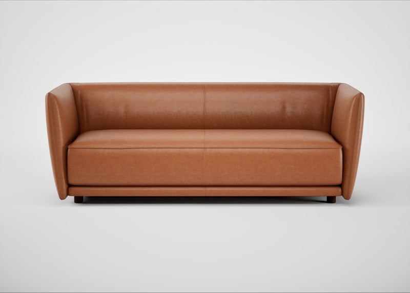 Valley 3 Seater Sofa Linea Leather Brown 680