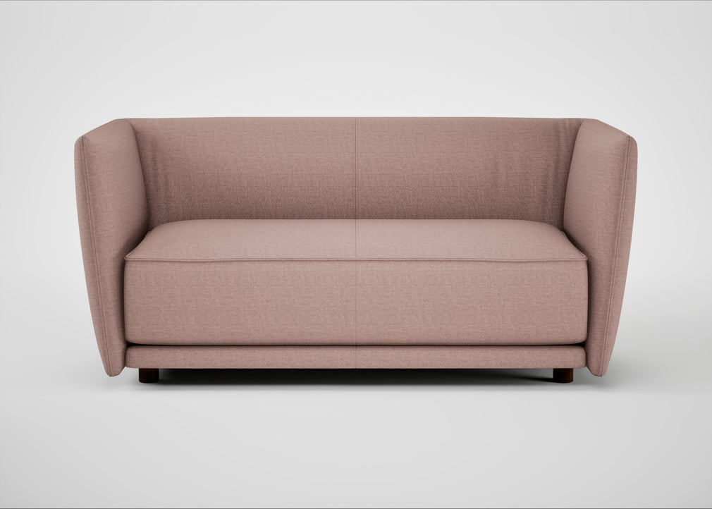 Valley 2 Seater Sofa Siena Cotton Dusky Pink