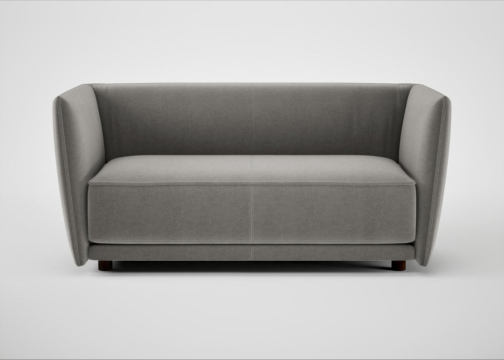 Valley 2 Seater Sofa Nobilis Velvet Dolphin