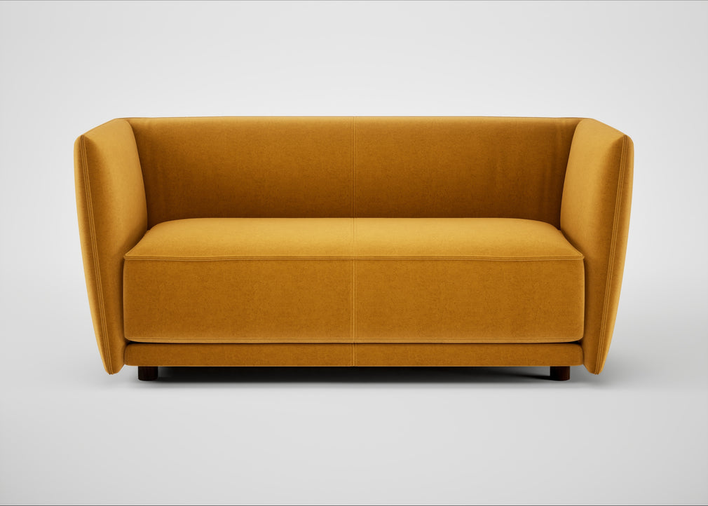 Valley 2 Seater Sofa Nobilis Velvet Mustard