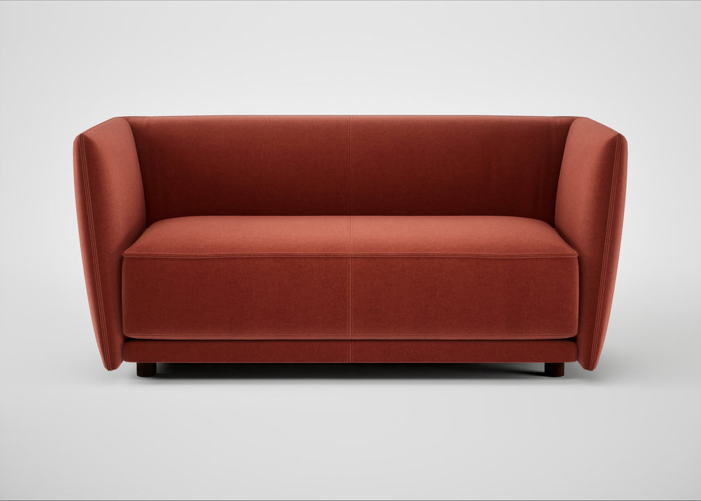 Valley 2 Seater Sofa Nobilis Velvet Rust
