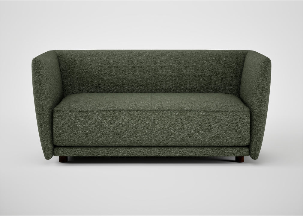 Valley 2 Seater Sofa Loop Boucle Forest