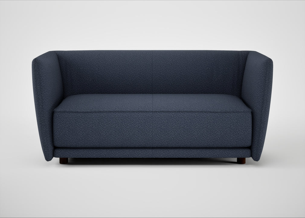Valley 2 Seater Sofa Loop Boucle Navy