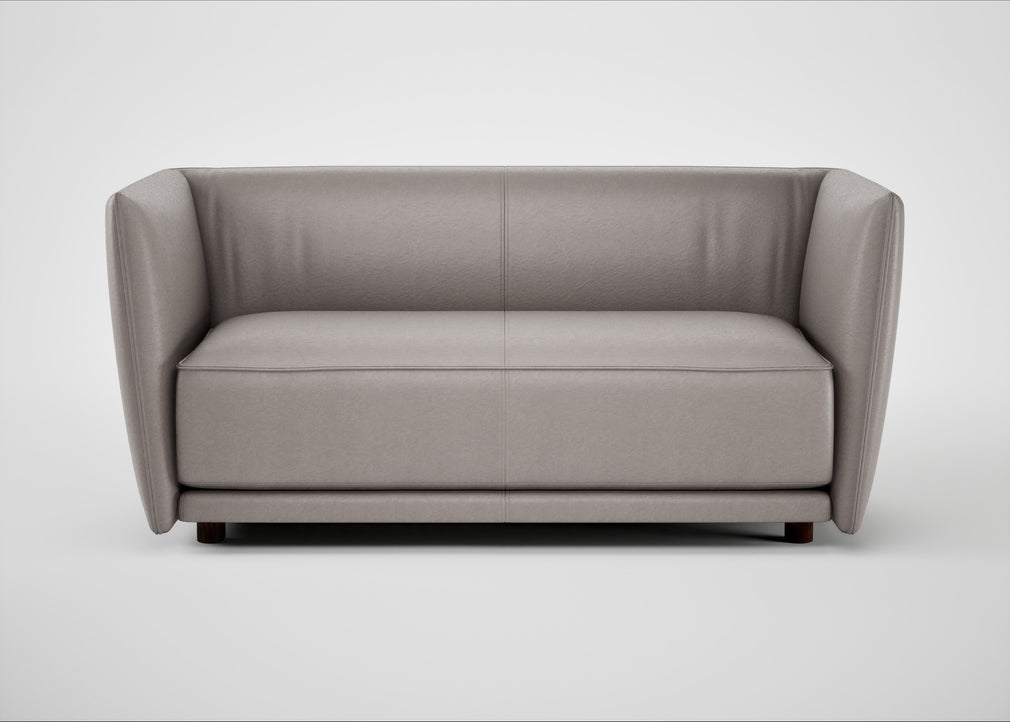 Valley 2 Seater Sofa Daino Leather Elephant