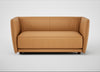 Valley 2 Seater Sofa Daino Leather Parchment