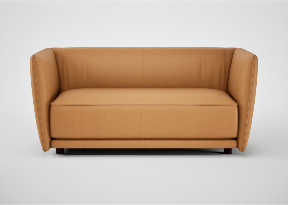 Valley 2 Seater Sofa Daino Leather Parchment