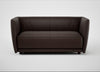 Valley 2 Seater Sofa Leather Grain Chocolate 066