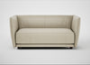 Valley 2 Seater Sofa Leather Grain Storm 006