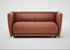 Valley 2 Seater Sofa Leather Stonewash Light Brown 274