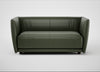 Valley 2 Seater Sofa Leather Stonewash Vintage Green 278