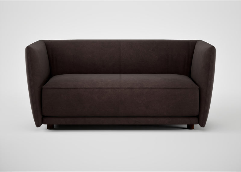 Valley 2 Seater Sofa Heritage Leather Dark Walnut 2069