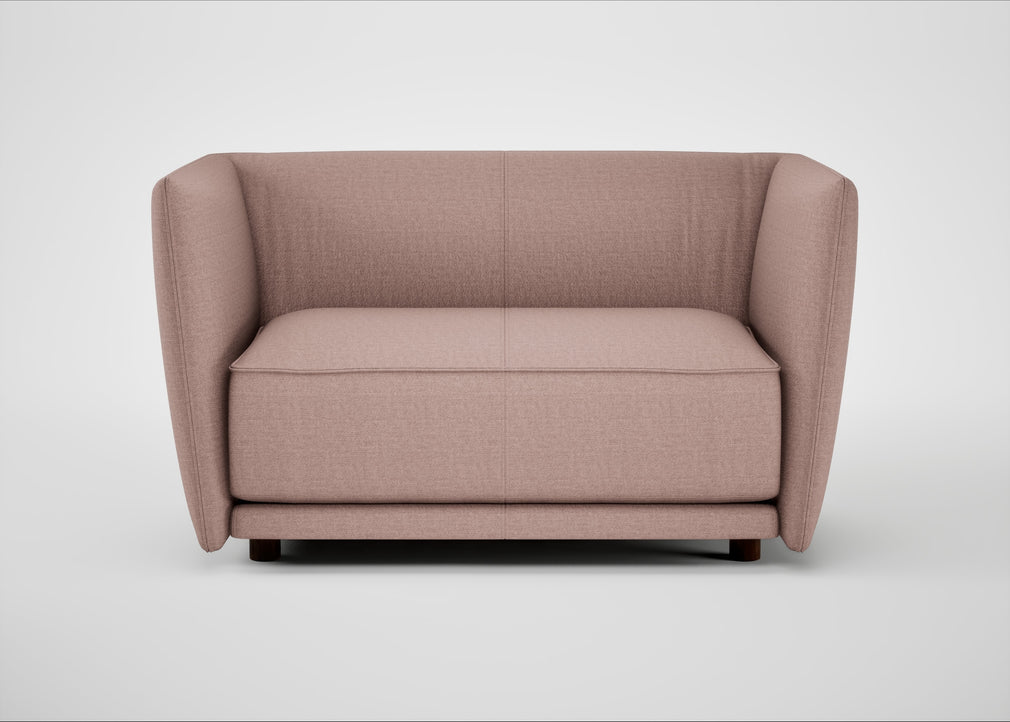 Valley Loveseat Siena Cotton Dusky Pink