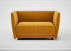 Valley Loveseat Nobilis Velvet Mustard