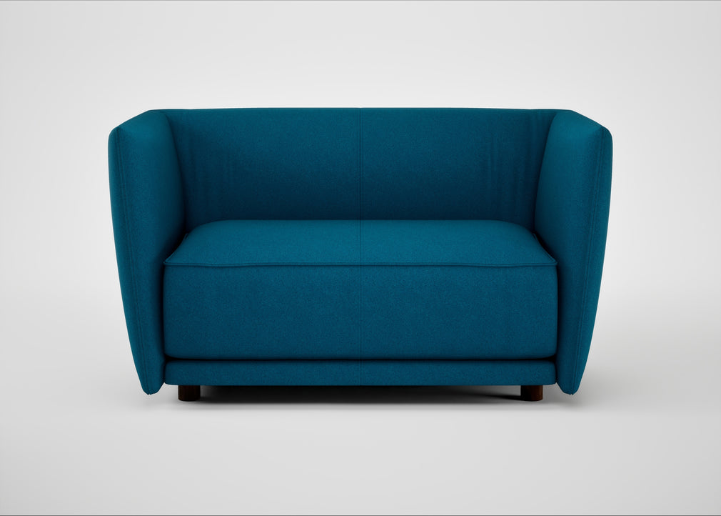 Valley Loveseat St Moritz Wool Teal